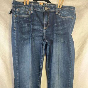 Kut from the Kloth Dark Wash Boot Cut Jeans SZ10 Hipster Cowgirl Boho‎ Festival
